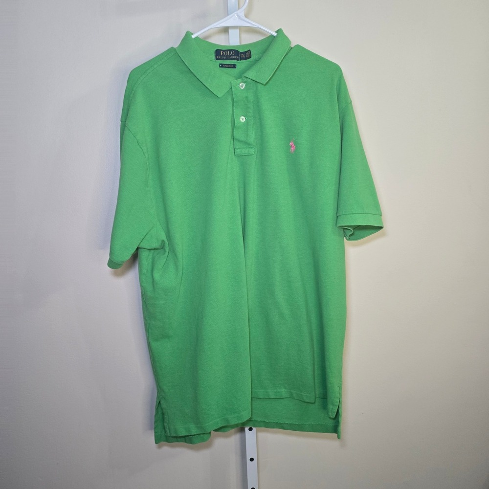 Polo Ralph Lauren Men's‎ Classic Fit Green Polo Shirt Size XXL